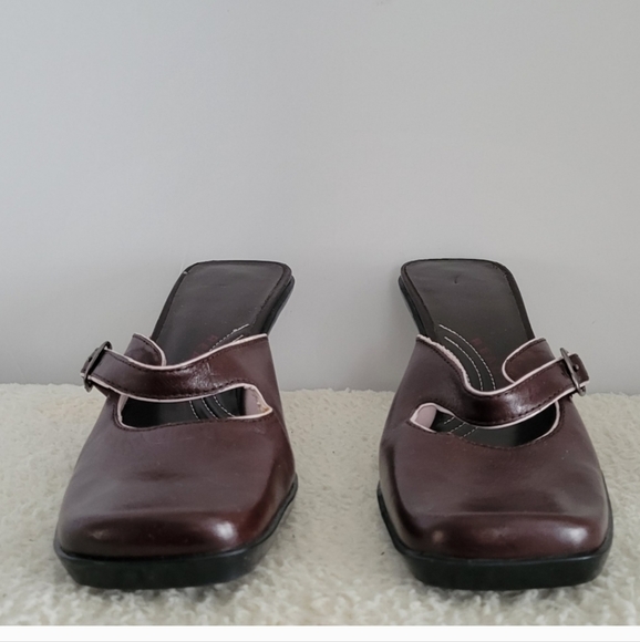 KENNETH COLE REACTION Kitten Heel Slide Ons Size 7 - Picture 3 of 12